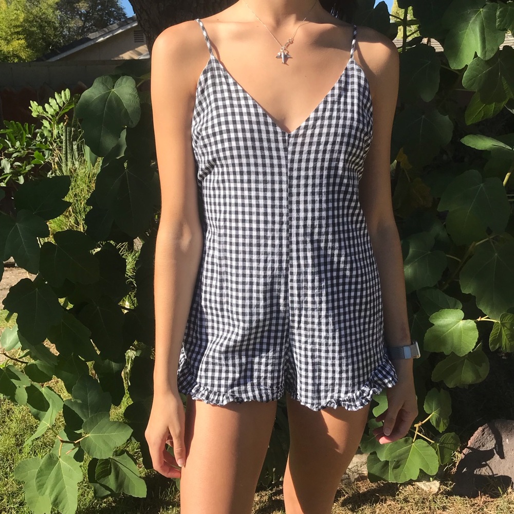 Checkered romper
